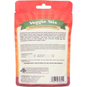 Higgins Sunburst Veggie Stix Gourmet Treats for Guinea Pigs, Rabbits & Chinchillas, 4-oz