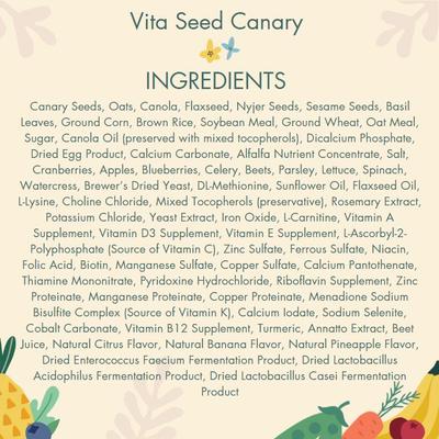 Show full view: Higgins Vita Seed Canary Bird Food, 2-lb bag slide 3 of 5