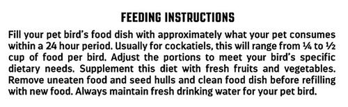 Show full view: Higgins Vita Seed Cockatiel Bird Food, 25-lb bag slide 7 of 8