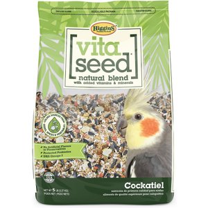 Higgins Vita Seed Cockatiel Bird Food, 5-lb bag
