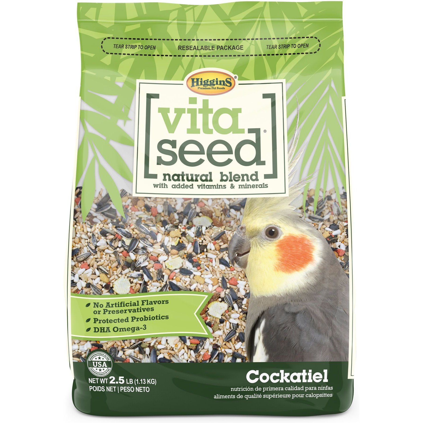Higgins Vita Seed Cockatiel Food, 2.5-lb bag