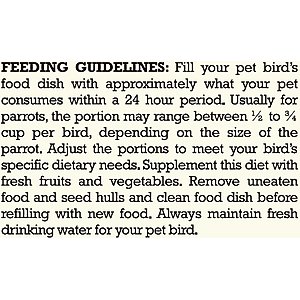 Higgins Vita Seed Parrot Food, 25-lb
