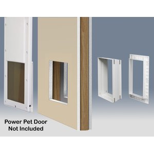 High Tech Pet Products Aluminum Wall Tunnel for Door & Wall Installations Dog & Cat Door, White, Large
