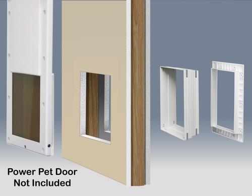 Show full view: High Tech Pet Products Aluminum Wall Tunnel for Door & Wall Installations Dog & Cat Door, White, Medium slide 3 of 4
