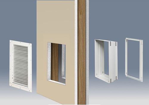 Show full view: High Tech Pet Products Armor Flex Airtight Extreme Weather Magnetic Closure System Wall Mount Pet Door, Medium slide 3 of 8