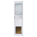 High Tech Pet Products Power Pet Door, WI-FI Smartphone Controlled Full Patio Panel for Sliding Glass Door Installations, White, Large