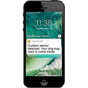 High Tech Pet Products Power Pet Door, WI-FI Smartphone Controlled Full Patio Panel for Sliding Glass Door Installations, White, Large