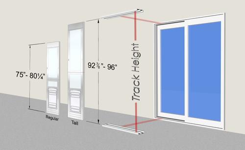 Show full view: High Tech Pet Products Power Pet Door, WI-FI Smartphone Controlled Full Patio Panel for Sliding Glass Door Installations, White, Large slide 9 of 9