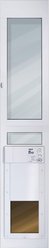 High Tech Pet Products Power Pet Door, WI-FI Smartphone Controlled Full Patio Panel for Sliding Glass Door Installations, White, Medium