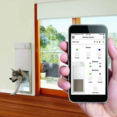 Show full view: High Tech Pet Products WiFi Enabled Smartphone Controlled Automatic Dog & Cat Door, Large slide 2 of 11