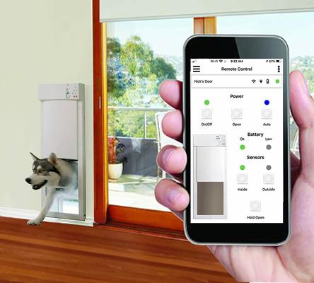 Show full view: High Tech Pet Products WiFi Enabled Smartphone Controlled Automatic Dog & Cat Door, Medium slide 2 of 10