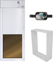 High Tech Pet Products WiFi Enabled Smartphone Controlled Automatic Dog & Cat Door & Wall Installation Kit, Large