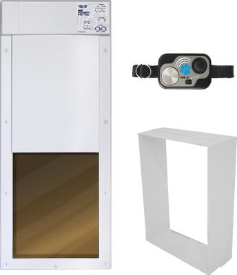 Show full view: High Tech Pet Products WiFi Enabled Smartphone Controlled Automatic Dog & Cat Door & Wall Installation Kit, Large slide 1 of 12