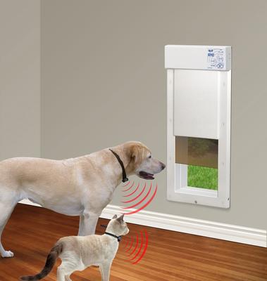 Show full view: High Tech Pet Products WiFi Enabled Smartphone Controlled Automatic Dog & Cat Door & Wall Installation Kit, Large slide 5 of 12