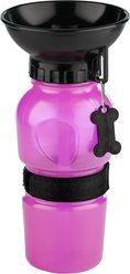 Highwave AutoDogMug Portable Dog Water Bottle & Bowl, Pink, 20-oz bottle