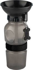 Highwave AutoDogMug Portable Dog Water Bottle & Bowl, Smoke, 20-oz bottle