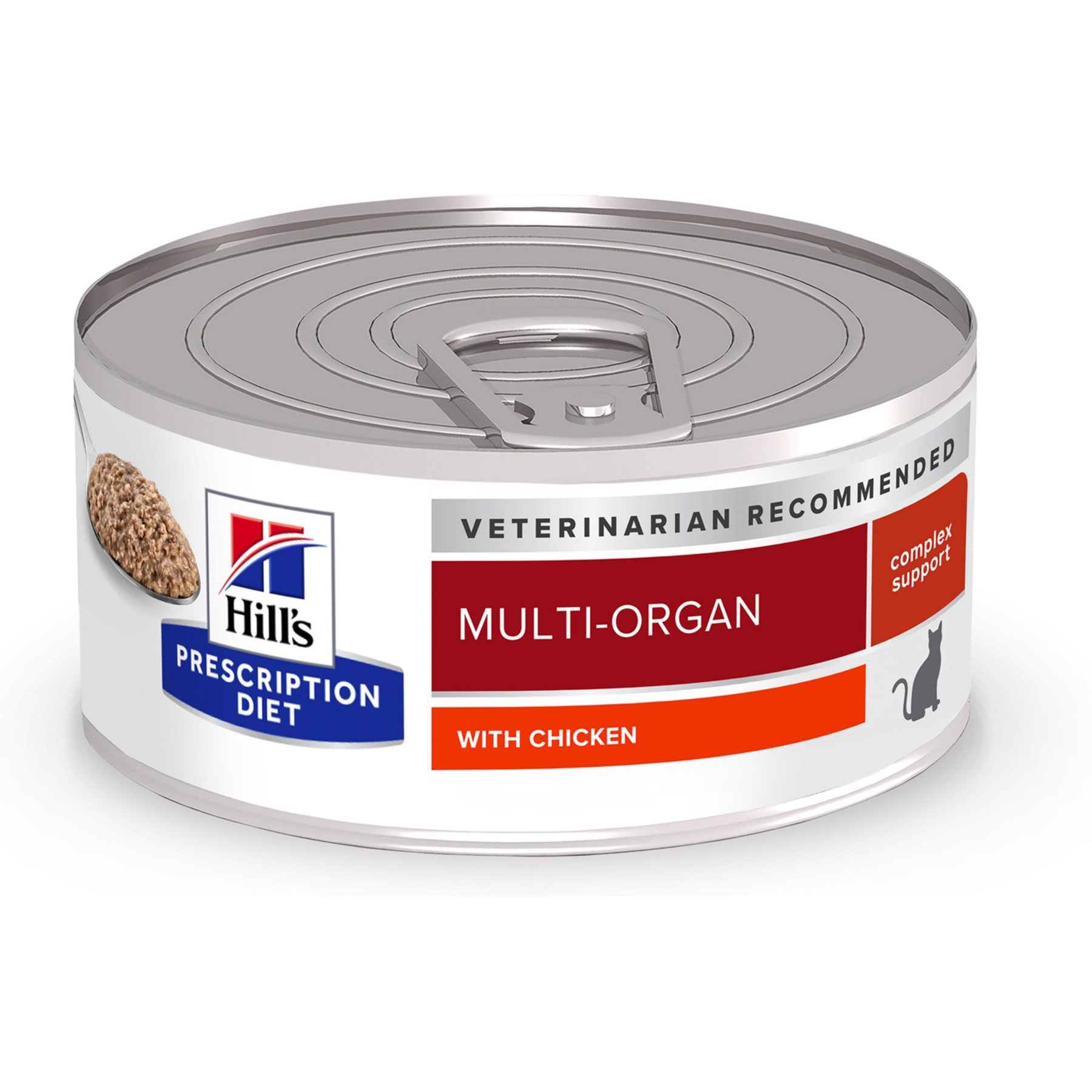 Hill's Prescription Diet Multi-Organ Support Chicken Wet Cat Food, 5.5-oz can, case of 4
