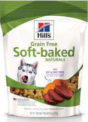 Hill's Grain-Free Soft-Baked Naturals with Beef & Sweet Potatoes Dog Treats, 8-oz bag