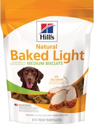 Hill's Natural Baked Light Medium Biscuits with Real Chicken Dog Treats, 8-oz bag