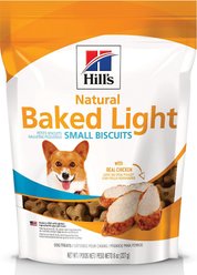 Hill's Natural Baked Light Biscuits with Real Chicken Dog Treats, 3 count bundle