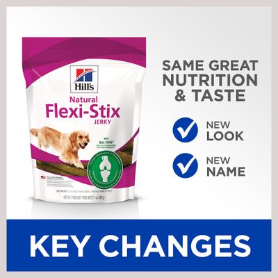 Show full view: Hill's Natural Flexi-Stix Turkey Jerky Dog Treats, 7.1-oz bag slide 3 of 10