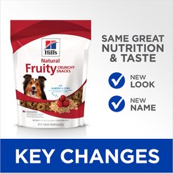 Hill's Natural Fruity Snacks with Cranberries & Oatmeal Crunchy Dog Treats, 8-oz bag slide 2 of 6