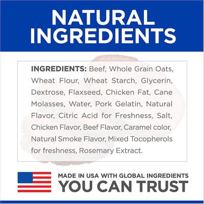 Show full view: Hill's Natural Jerky Strips with Real Beef Dog Treats, 7.1-oz bag, bundle of 2 slide 5 of 10