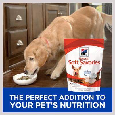 Show full view: Hill's Natural Soft Savories with Chicken & Yogurt Dog Treats, 8-oz bag slide 5 of 12