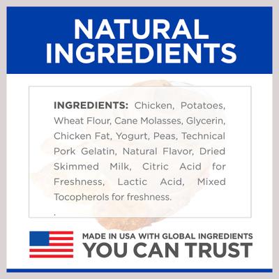 Show full view: Hill's Natural Soft Savories with Chicken & Yogurt Dog Treats, 8-oz bag slide 7 of 12