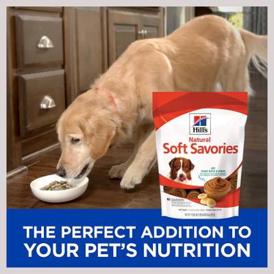 Show full view: Hill's Natural Soft Savories with Peanut Butter & Banana Dog Treats, 8-oz bag slide 5 of 12