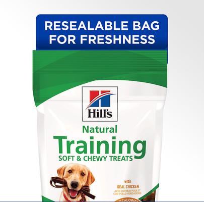 Show full view: Hill's Natural with Real Chicken Soft & Chewy Training Dog Treats, 3-oz bag, bundle of 6 slide 10 of 13