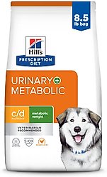 Hill's Prescription Diet c/d Multicare + Metabolic, Urinary + Weight Care Chicken Flavor Dry Dog Food, 8.5-lb bag