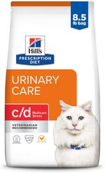 Hill's Prescription Diet c/d Multicare Stress Urinary Care with Chicken Dry Cat Food, 8.5-lb bag