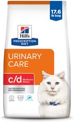 Hill's Prescription Diet c/d Multicare Stress Urinary Care with Ocean Fish Dry Cat Food, 17.6-lb bag