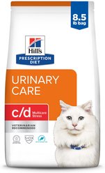 Hill's Prescription Diet c/d Multicare Stress Urinary Care with Ocean Fish Dry Cat Food, 8.5-lb bag