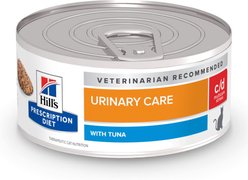 Hill's Prescription Diet c/d Multicare Stress Urinary Care with Tuna Wet Cat Food, 5.5-oz can, case of 24