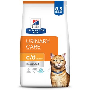 Hill's Prescription Diet c/d Multicare Urinary Care Ocean Fish Dry Cat Food, 8.5-lb bag
