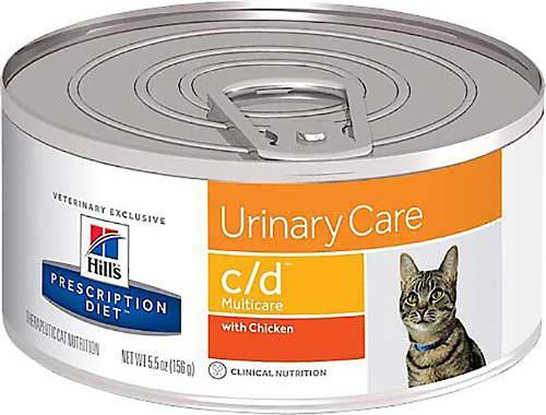 Show full view: Hill's Prescription Diet c/d Multicare Urinary Care with Chicken Dry + Canned Cat Food slide 4 of 6