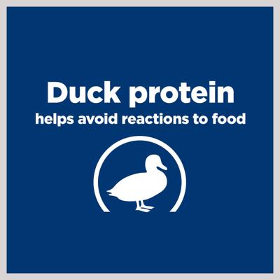 Show full view: Hill's Prescription Diet d/d Skin/Food Sensitivities Duck Formula Wet Cat Food, 5.5-oz, case of 24 slide 5 of 12