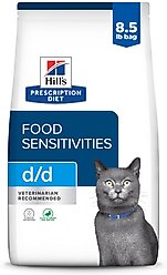 Hill's Prescription Diet d/d Skin/Food Sensitivities Duck & Green Pea Dry Cat Food, 3.5-lb bag