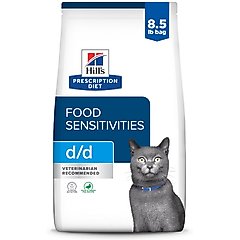 Hill's Prescription Diet d/d Skin/Food Sensitivities Duck & Green Pea Dry Cat Food, 3.5-lb bag