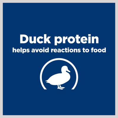 Show full view: Hill's Prescription Diet d/d Skin/Food Sensitivities Duck & Green Pea Dry Cat Food, 8.5-lb bag slide 5 of 12