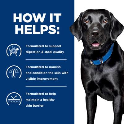 Show full view: Hill's Prescription Diet d/d Skin/Food Sensitivities Potato & Salmon Recipe Dry Dog Food, 17.6-lb bag slide 8 of 13