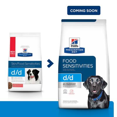Show full view: Hill's Prescription Diet d/d Skin/Food Sensitivities Potato & Salmon Recipe Dry Dog Food, 25-lb bag slide 3 of 13