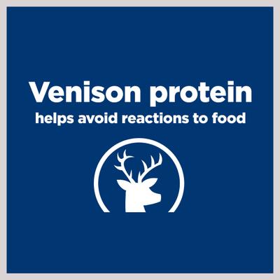 Show full view: Hill's Prescription Diet d/d Skin/Food Sensitivities Potato & Venison Dry Dog Food, 25-lb bag slide 4 of 13
