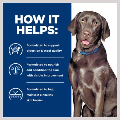 Show full view: Hill's Prescription Diet d/d Skin/Food Sensitivities Potato & Venison Dry Dog Food, 25-lb bag slide 6 of 13