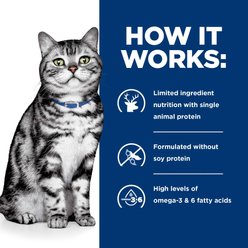 Hill's Prescription Diet d/d Skin/Food Sensitivities Venison & Green Pea Dry Cat Food, 3.5-lb bag slide 2 of 9
