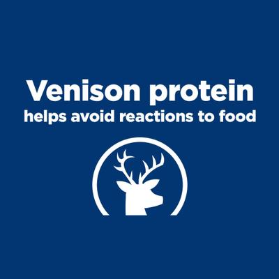 Show full view: Hill's Prescription Diet d/d Skin/Food Sensitivities Venison & Green Pea Dry Cat Food, 3.5-lb bag slide 3 of 13