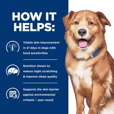 Show full view: Hill's Prescription Diet Derm Complete Dry Dog Food, 24-lb bag slide 5 of 11