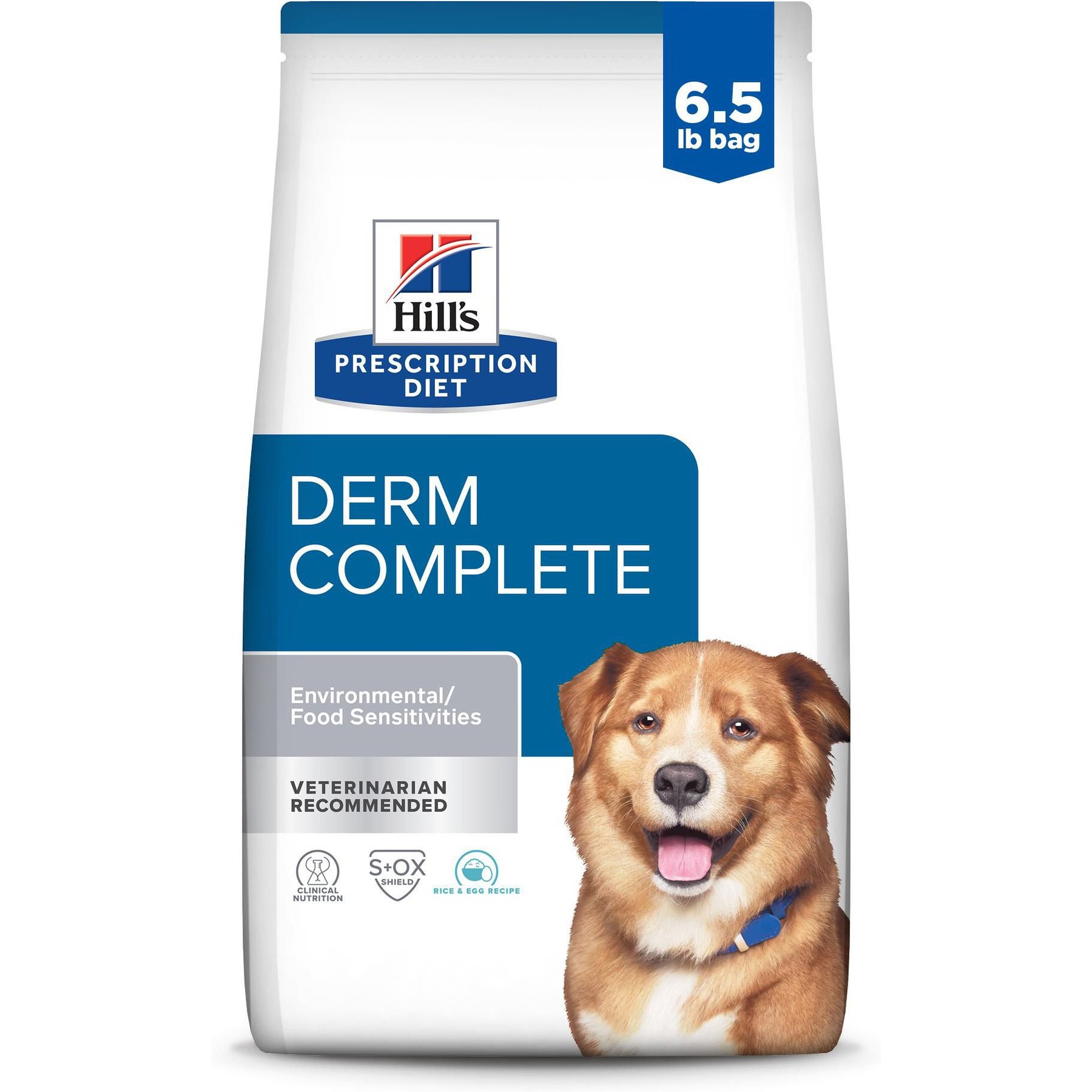 HILL'S PRESCRIPTION DIET Derm Complete Dry Dog Food, 6.5-lb